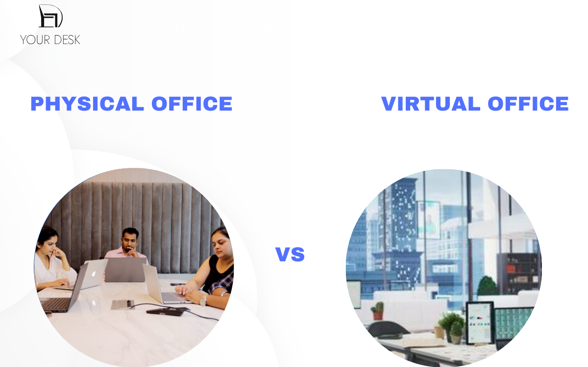 Comparison between virtual office and physical office for Indian businesses