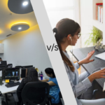 Coworking space vs working from home setup comparison for productivity and flexibility
