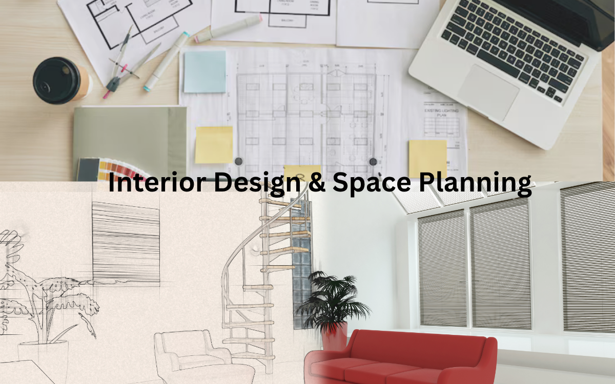 Interior Design & Space Planning in a modern office layout